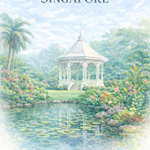 Singapore Botanic Gardens Bandstand Fridge Magnet – UNESCO Heritage Souvenir