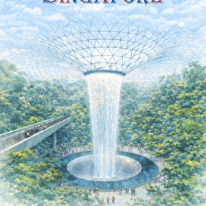 Jewel Rain Vortex Fridge Magnet – Changi Airport Singapore Icon Souvenir