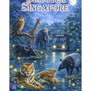 Night Safari Fridge Magnet – Mandai Singapore Wildlife Souvenir